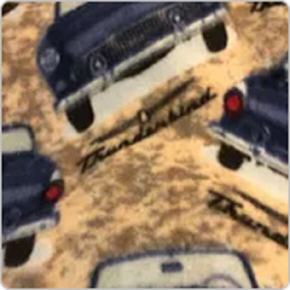 Fabric fleece Thunderbird new 1 yard x 58" wide polyester Ford Motor Company - Picture 1 of 2